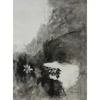 Gene B. Davis, Untitled, Ink wash / drawing, signed lr rt