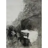 Gene B. Davis, Untitled, Ink wash / drawing, signed lr rt