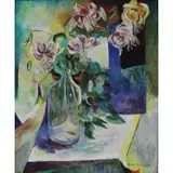 Mary G. Lawson Hood, Floral still life, Oil on canvas