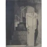Louis Marcoussis Polish, La Mort De Nerval, etching 71/154