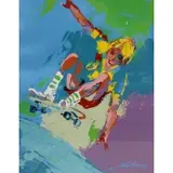 LeRoy Neiman, Untitled, Skateboarder, Serigraph, pencil signed