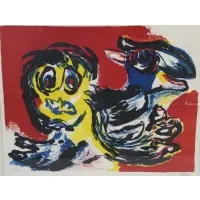 Untitled by Karel Appel, Lithograph, sold May 2025