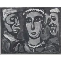 George Roualt, Les Visages, Etching