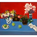 Warren Brandt, Magnolias and Antique Box, Oil on canvas