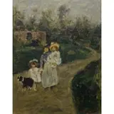 Gabriel Spat, Old Paris, Oil on canvas board