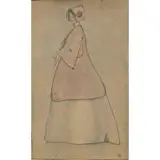 Duncan Grant, Costume Design, Pencil and watercolor on paper
