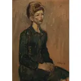 Raphael Soyer, Portrait of a Seated Woman, Oil on canvas