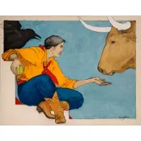 Donna Howell-Sickles, A Measure of Curiosity, Mixed media on canvas