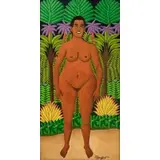Salnave Philippe-Auguste, Full-Length Female Nude, Oil on board
