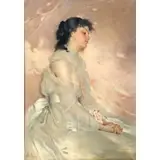 Charles Joshua Chaplin, A Young Resting Beauty, Oil on canvas