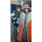 Charles Levier, Les Soeurs (The Sisters), Oil on canvas