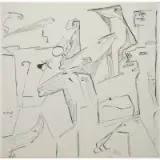 Ingeborg Ten Haeff, Presences, Ink on paper