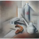 Radko Mašata, Still life with Tools, Pastel