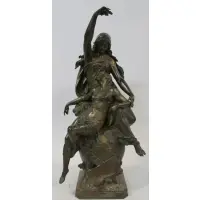 Émile Louis Picault, Maintenant sous le ciel tout repose Lamartine, Monumental bronzes culpture siged on base