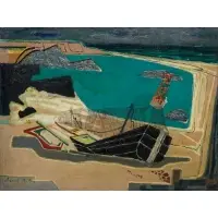 Jean de Botton, Rythm de la Mer; Douarnenez en Bretagne, Oil on canvas