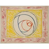 Graffiti Selenite by Pierre Alechinsky, Lithograph, sold Jan 2025
