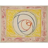 Pierre Alechinsky, Graffiti Selenite, Lithograph