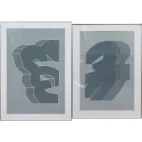 Chryssa, Times Square Fragment XII, Screen Print