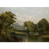 Daniel Charles Grose, Landscape with Church, Oil on canvas