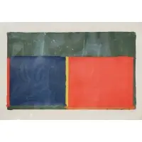 John Hoyland, Red, Blue, Screen Print