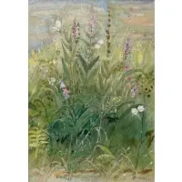 Robert Sudlow, Butterfly Grasses, Oil on canvas