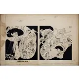 Al Hirschfeld, Ziegfeld Follies: Oklahoma, Pencil, gouache, pen and Ink, on artist board