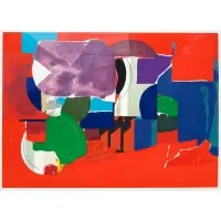 Frank Wimberley, Traffic, , 1984, Colored screen print