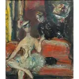 Flowers for the Ballerina by Zygmunt Menkes, Oil on canvas, sold Dec 2024