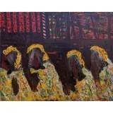 Vincent Smith, The Confirmation (4 Girls Killed in the Birmingham Church), Oil on masonite