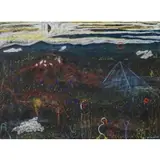 Vincent Smith, Masai Game Reserve, Pastel on colored paper