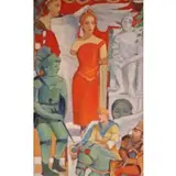 Pasquale Monaco, Untitled, Oil on canvas, Soldiers and statues