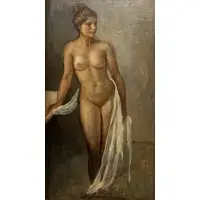 Gerard Muller, Standing Female Nude, Oil on canvas