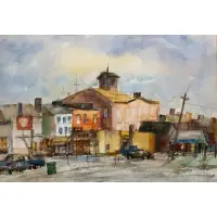 Henry W. Demuth, Sag Harbor, Watercolor on paper