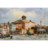 Henry W. Demuth, Sag Harbor, Watercolor on paper