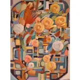 Pasquale Monaco, Untitled, Abstract oil on canvas, signed