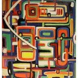 Pasquale Monaco, Untitled, Abstract oil on canvas, signed
