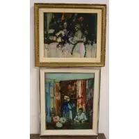 Donald Purdy, Untitled, 2 Oils on canvas
