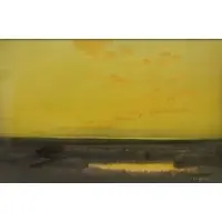 Edwin Siegfried, California marsh scene, Pastel on board, signed
