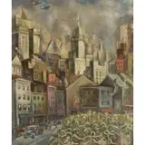 Ruth Lewis, NY Passion, Oil on canvas