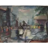 Ruth Lewis, The Show Offs, Oil on canvas