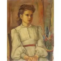 Portrait by Ruth Lewis, sold Jan 2025
