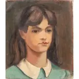 Ruth Cohen, Portrait Of A Girl, Oil on canvas
