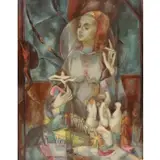 Ruth Lewis, Guatamala Church, Oil on canvas