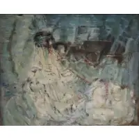 North Sea Catch by Ruth Lewis, Oil on canvas, signed Ruth Lewis, sold Jan 2025