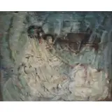 Ruth Lewis, North Sea Catch, Oil on canvas, signed Ruth Lewis