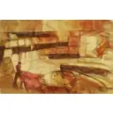 Ruth Lewis, The Neophyte, Oil on canvas, signed Ruth Lewis