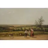 Mother and child on wash day by Enoch Wood Perry, Jr., Oil on canvas, apparently unsigned, sold Jan 2025