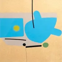 Two Images, Blue by Victor Pasmore, Screen Print, sold Nov 2024