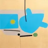 Victor Pasmore, Two Images, Blue, Screen Print