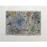 Joan Miró, Untitled, Color lithograph on arches paper